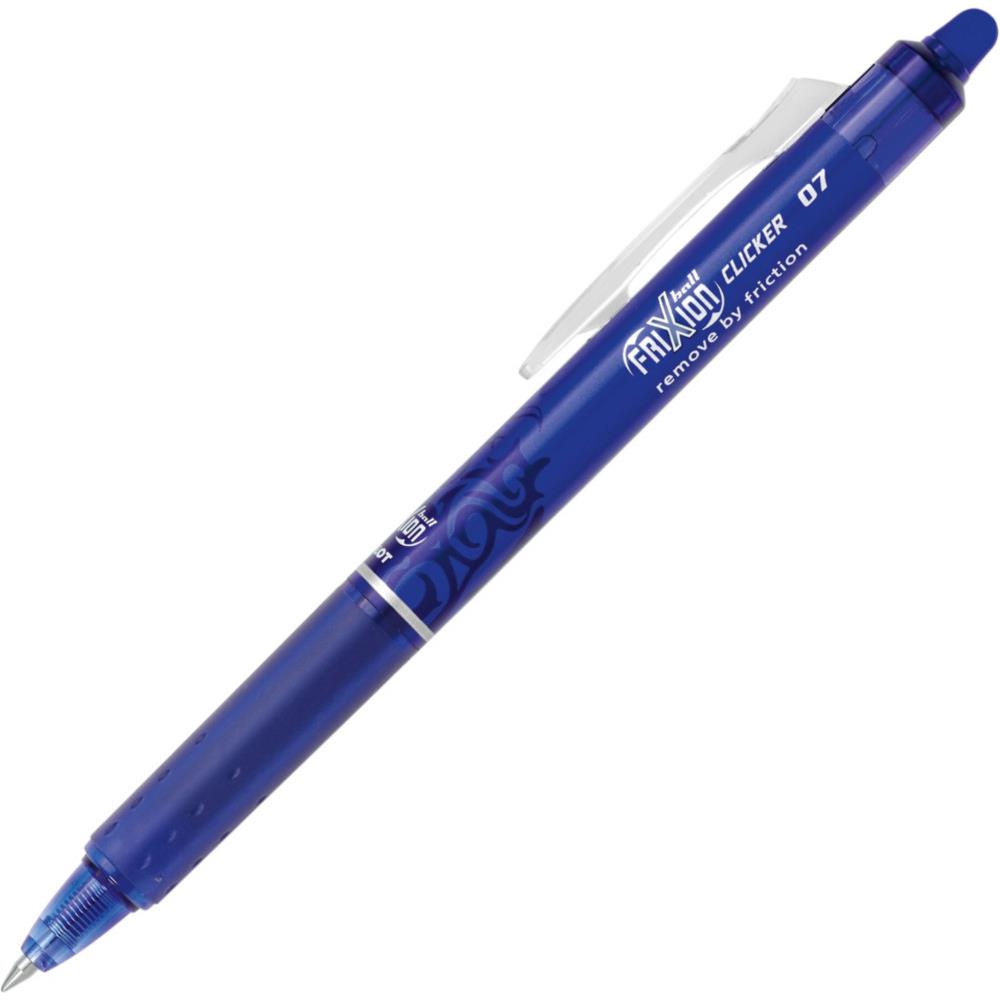 Roller Pilot Frixion Clicker - pointe moyenne rtractable - bleu