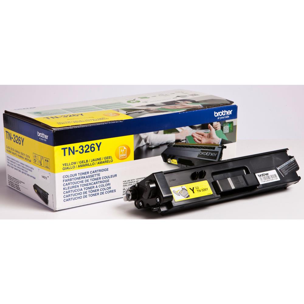 Cartouches de toner - Brother tn-326y - cartouche de toner originale - jaune