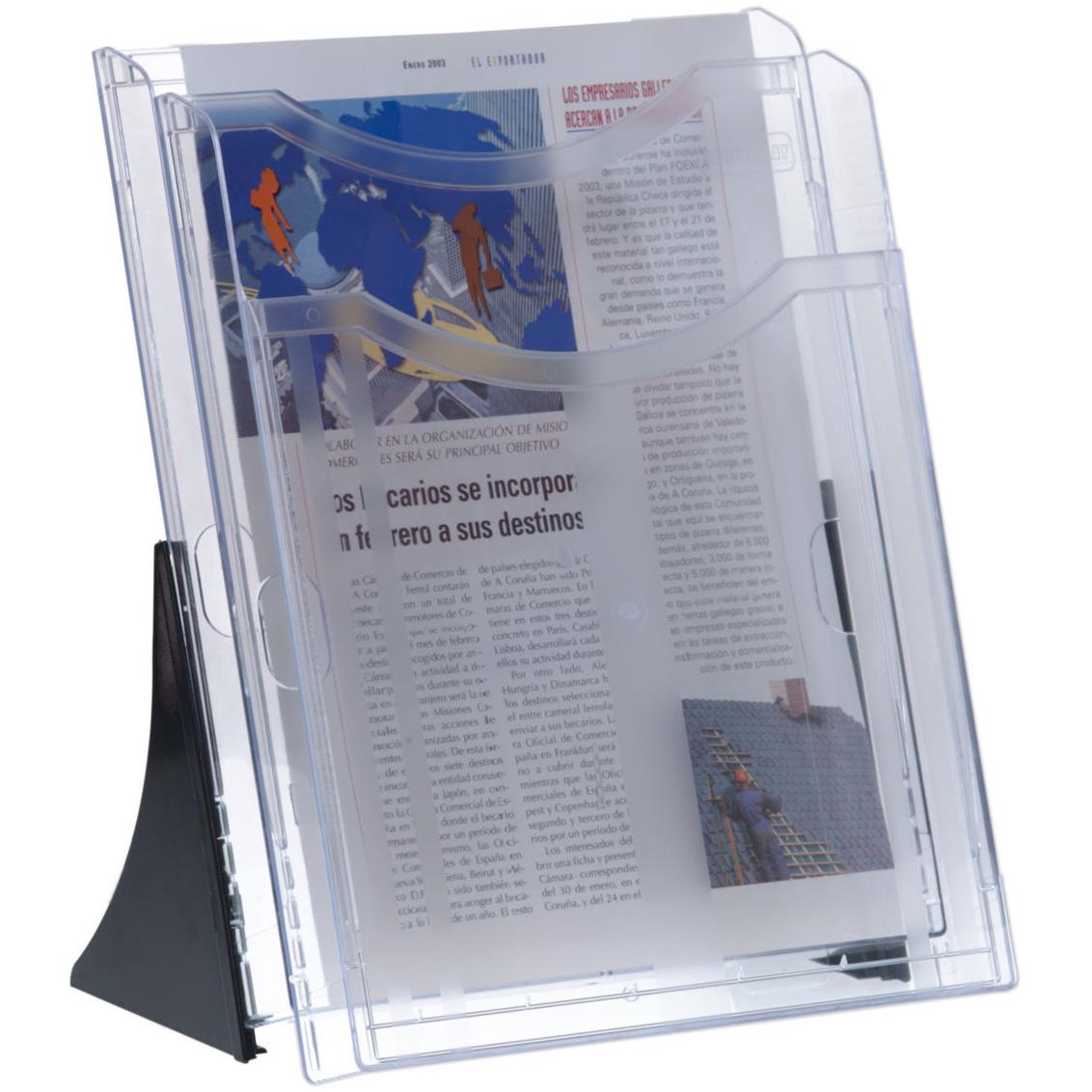Prsentoir de table inclin - Format A4 portrait - Transparent