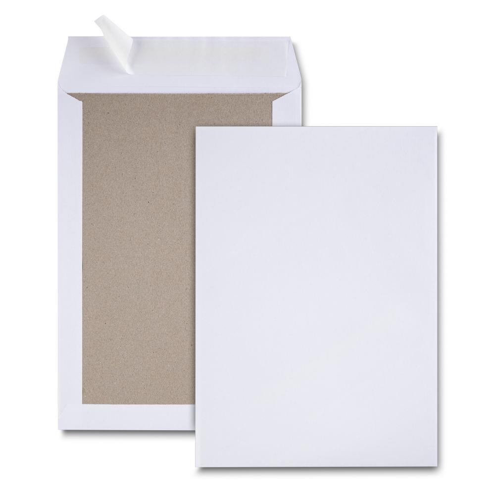 Enveloppe blanche 120 g/m dos kraft format C4 229 x 324 mm sans fentre - Fermeture auto-adhsive