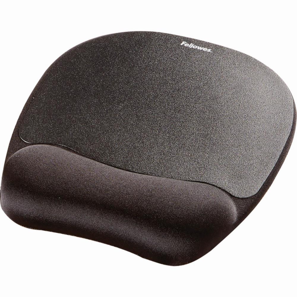 Fellowes tapis de souris - repose-poignet ergo mouss' - noir