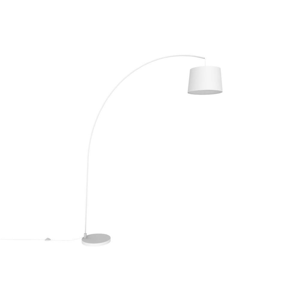 Lampadaire Aluminor Arc - Ampoule Led E27 - Blanc