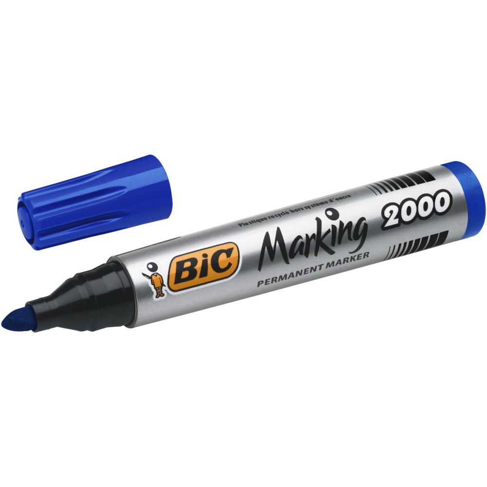 Marqueur permanent Bic Marking 2000 - pointe ogive - bleu