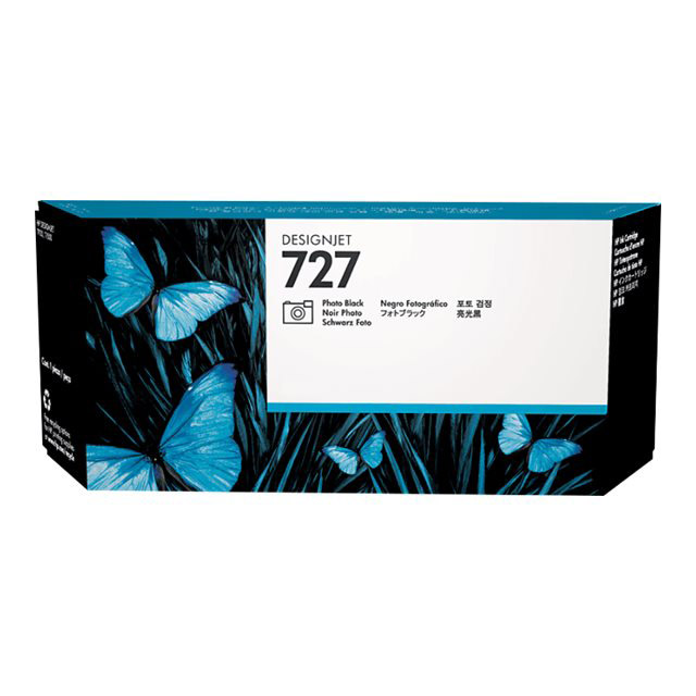 Hp 727 cartouche d'encre designjet noire photo, 300 ml