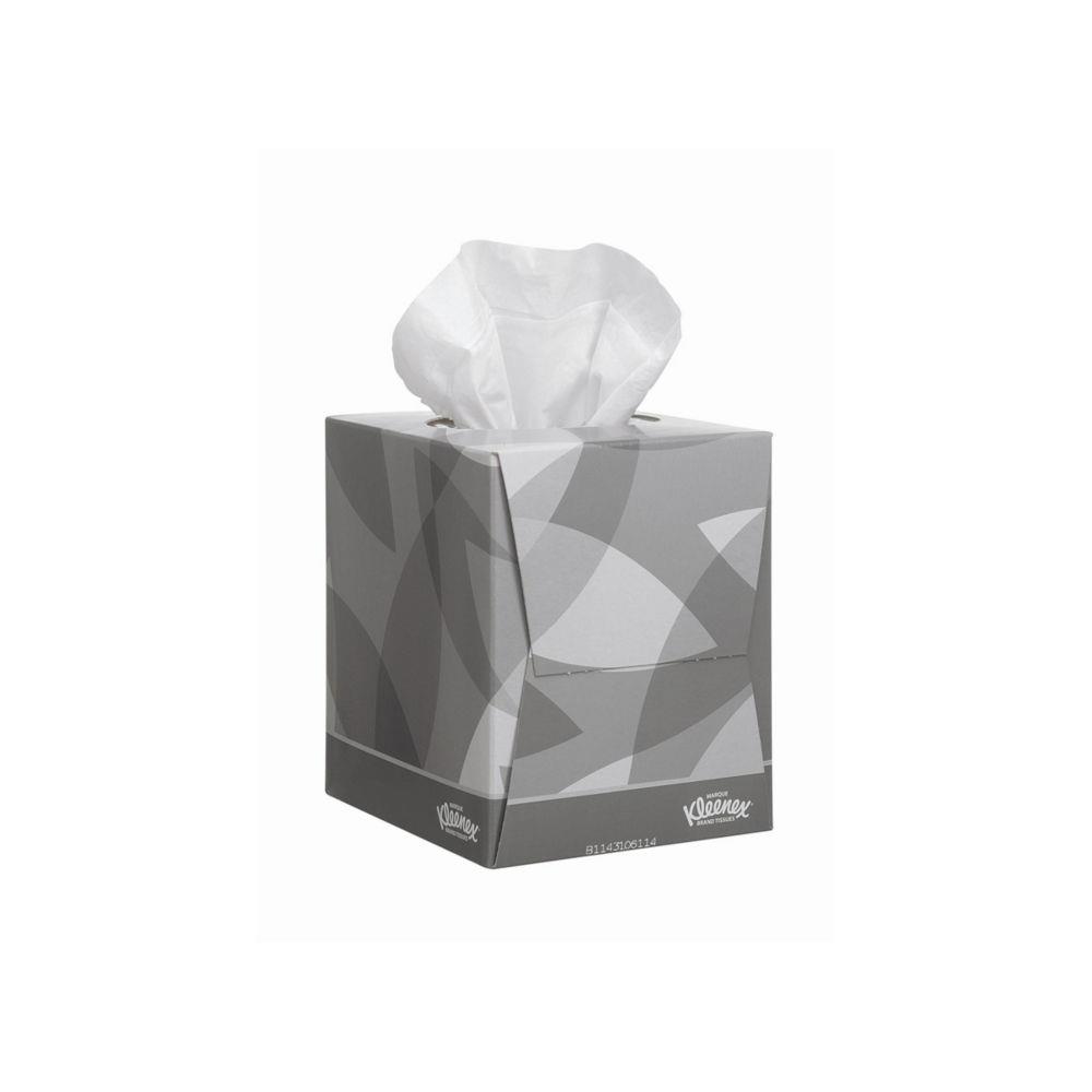 Mouchoirs format cube Kleenex - double paisseur - 90 mouchoirs - 200 mm - blanc