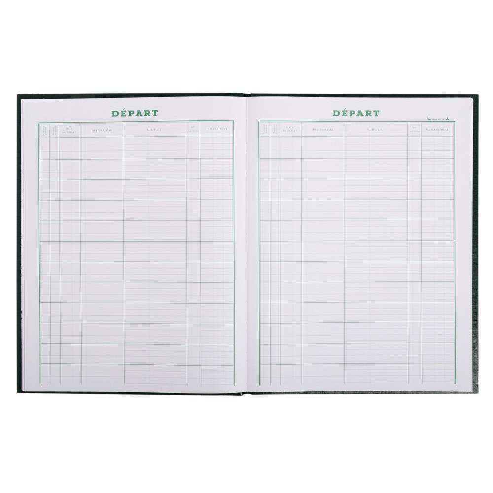 Cahier pour enregistrement du courrier dpart - 24x32 cm - 160 pages