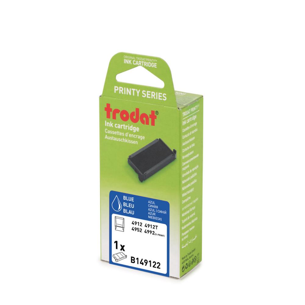 Cassette d'encre de rechange pour Tampons Trodat Printy 4912 - Bleu