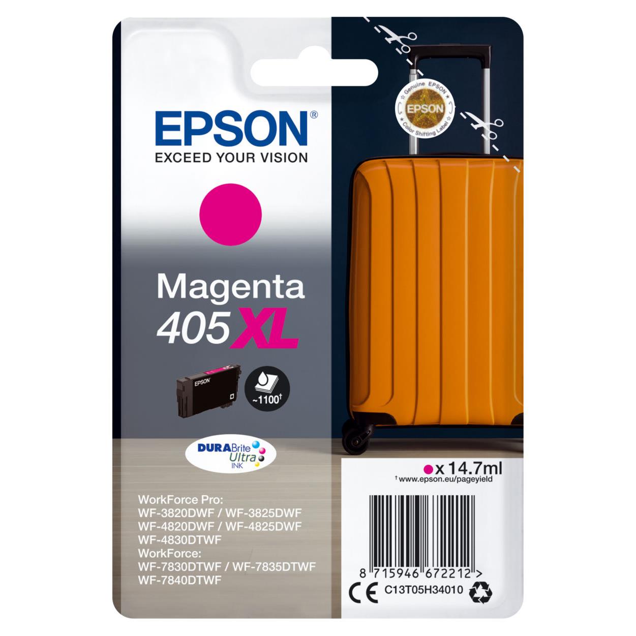 Cartouches pour imprimantes - Epson singlepack magenta 405xl durabrite ultra ink