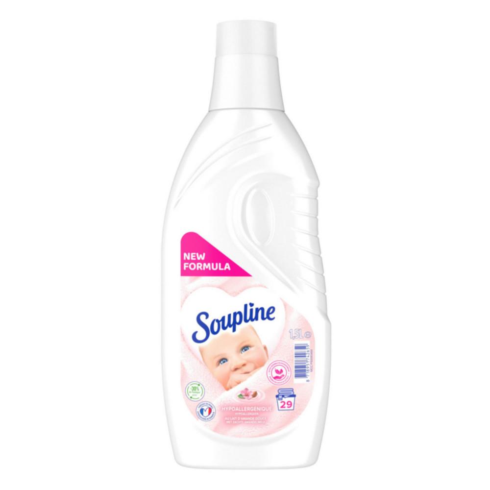 Adoucissant hypoallerg�nique Soupline nouvelle formule dilu�e - Blanc - Bidon 1,5 L