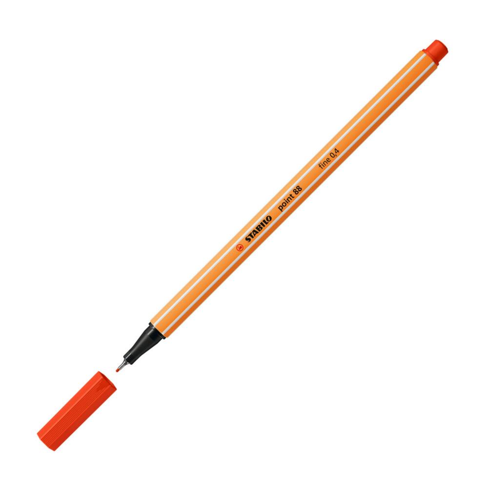 Stylo feutre Stabilo Point 88 rouge, pointe fine 88/40