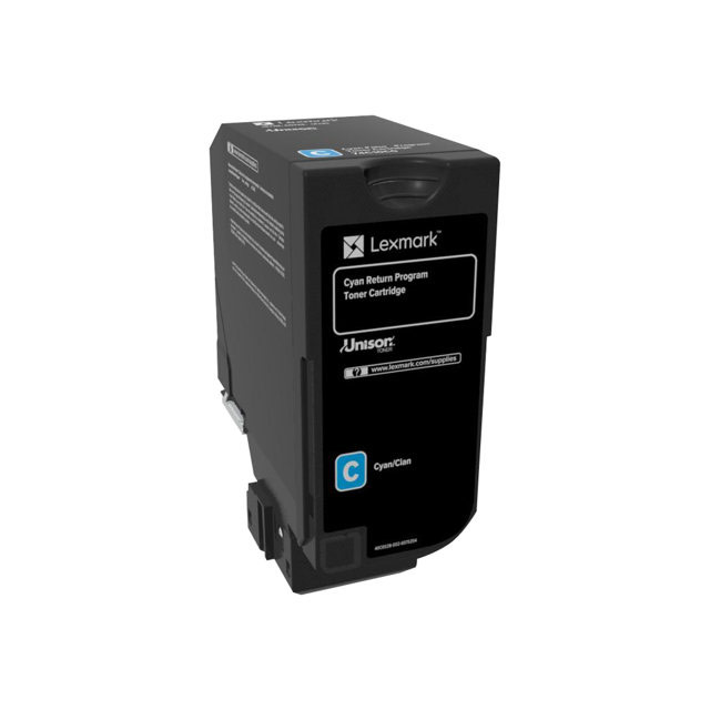 Cartouches de toner - Lexmark 74c20c0 cartouche de toner 1 pice(s) original cyan