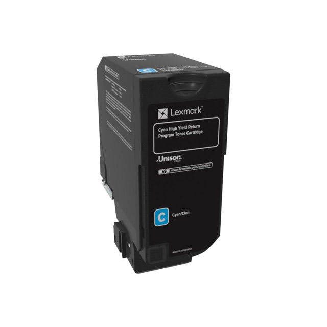 Cartouches de toner - Lexmark 74c2hc0 cartouche de toner 1 pice(s) original cyan