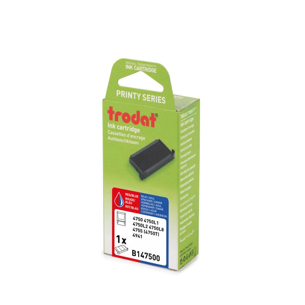 Cassette d'encre de rechange pour Tampons Trodat Printy 4750 - Bicolore