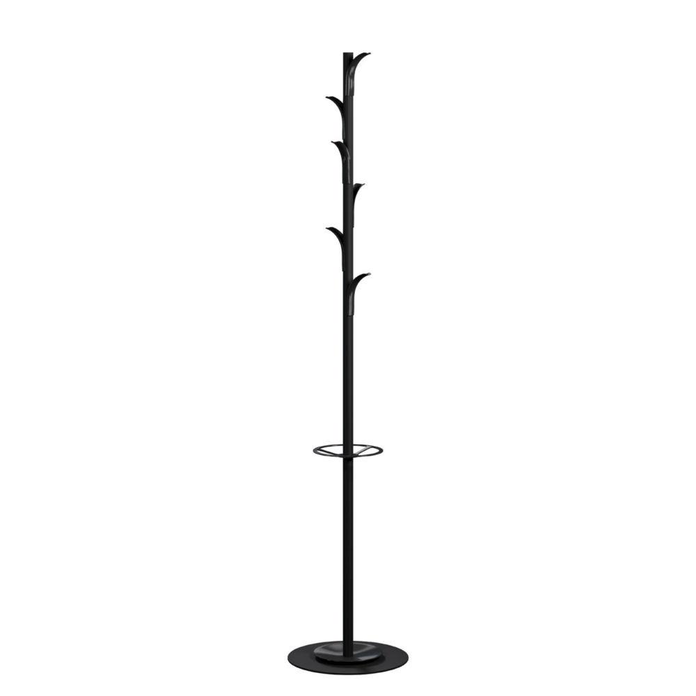 Portemanteau Paperflow Mindy - 6 patres avec porte-parapluie - Noir