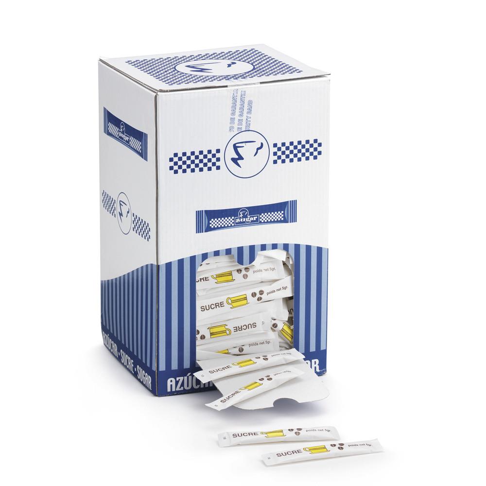Sucre en poudre - bote de 500 sticks de 5g