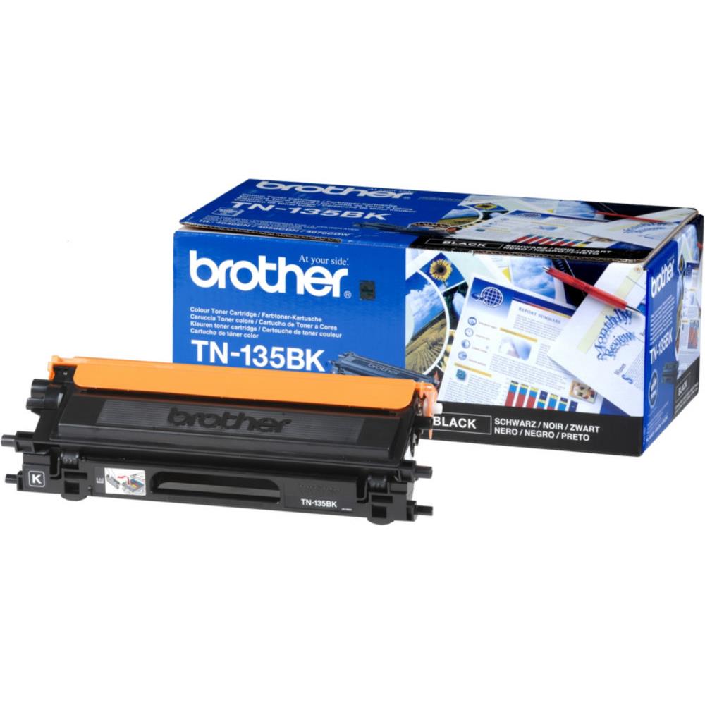 Cartouches de toner - Brother tn-135bk - cartouche de toner originale  haut rendement - noir
