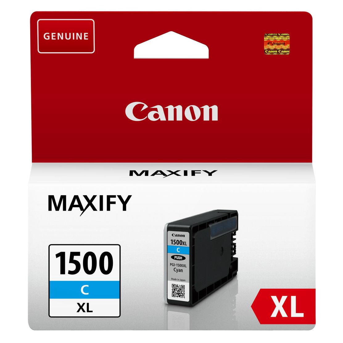 Cartouches pour imprimantes - Canon cartouche d'encre cyan haut rendement pgi-1500xl