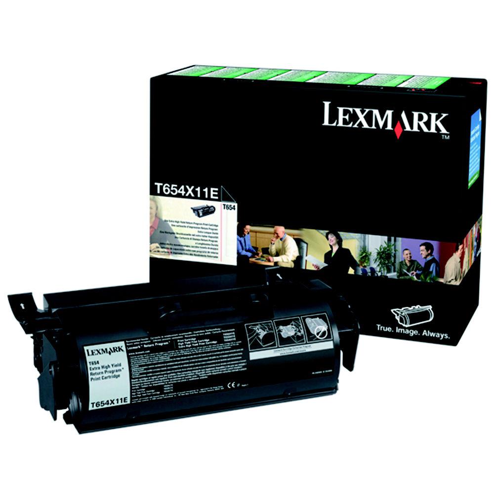 Cartouches de toner - Lexmark t654 extra high yield return program print cartridge cartouche de toner original noir