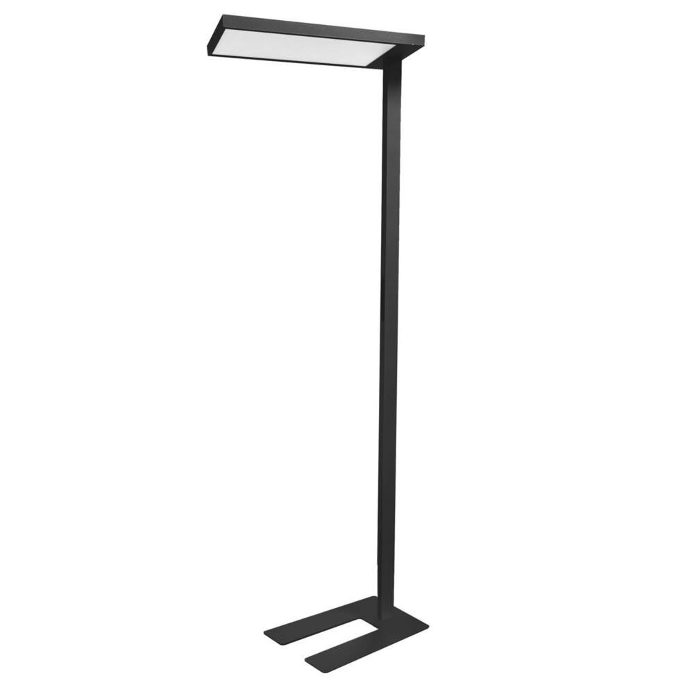 Lampadaire Unilux Versus - Led intgre - clairage direct/indirect - 3 niveaux d'intensit - Noir
