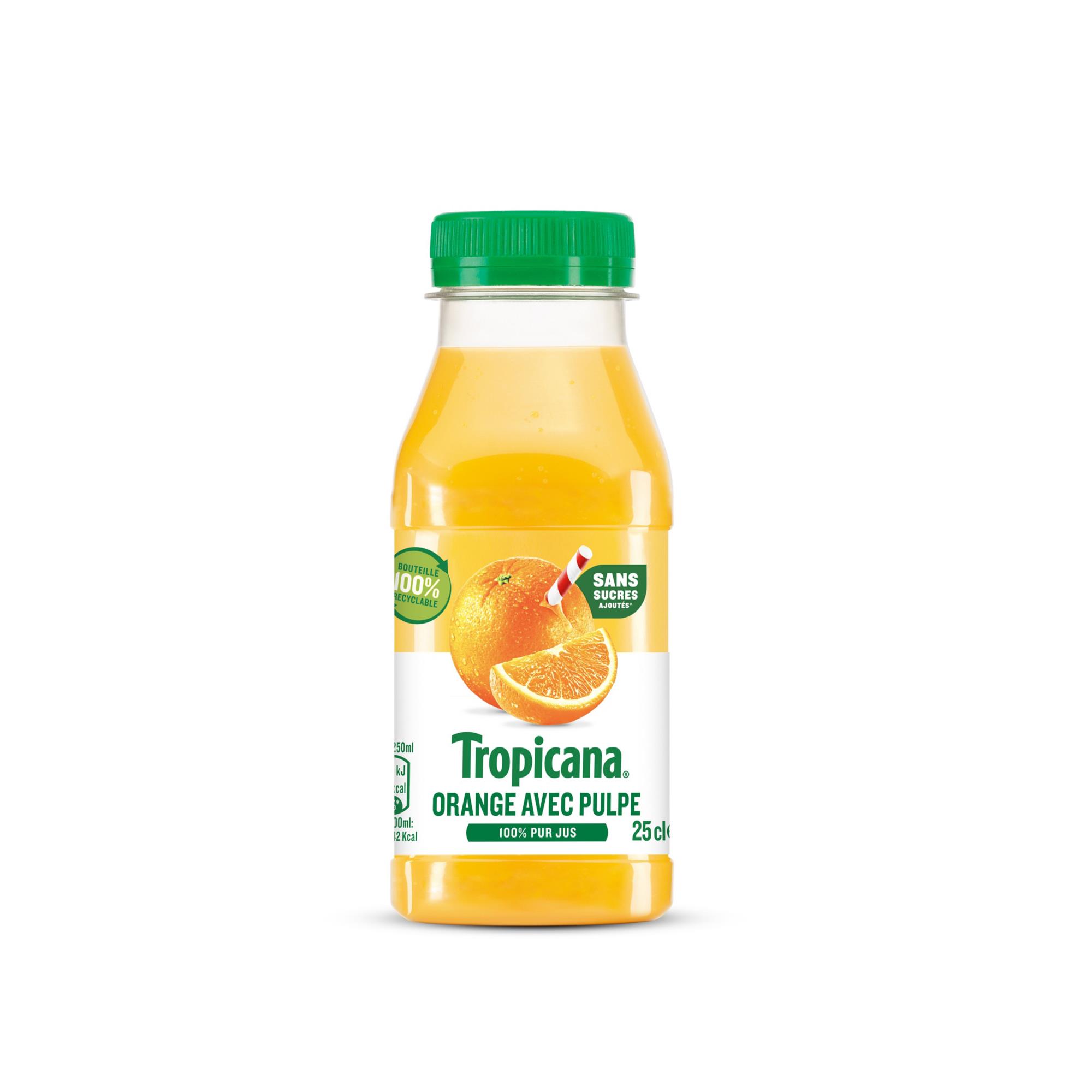 Jus D orange Tropicana Pure Premium Avec Pulpe Bouteille PET De 25 Cl 