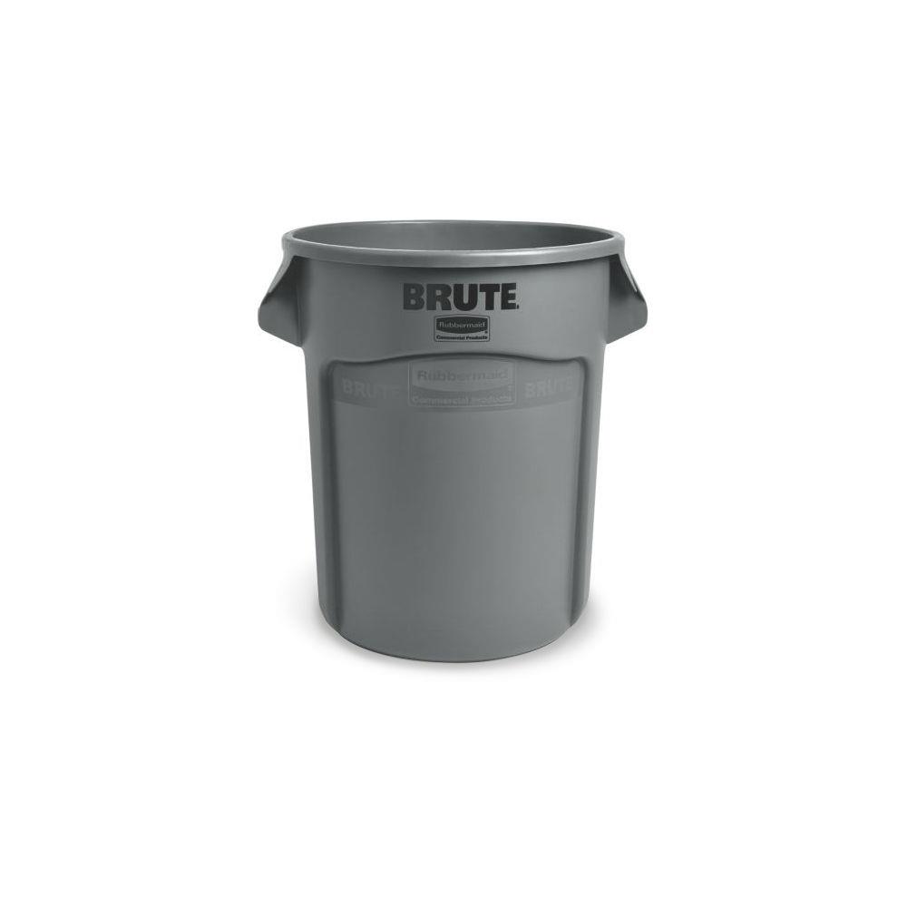 Conteneur de dchets rond Rubbermaid - 76l Gris