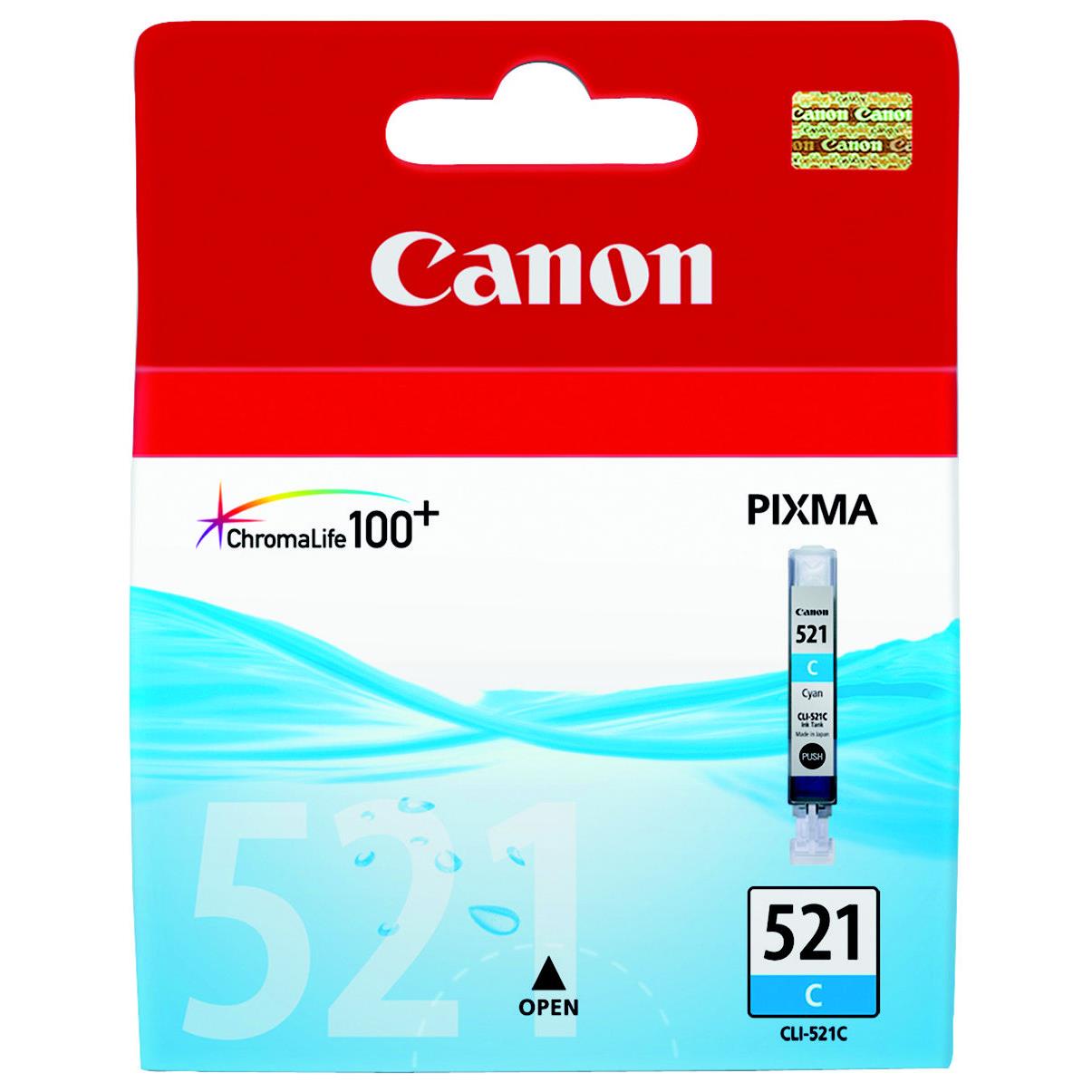 Cartouches pour imprimantes - Canon cartouche d'encre cyan cli-521c