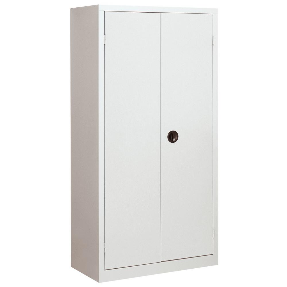 Armoire monobloc Utopia H 198 x L 100 cm corps gris portes gris