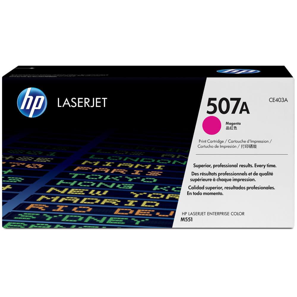 Cartouches de toner - Hp 507a toner laserjet magenta authentique