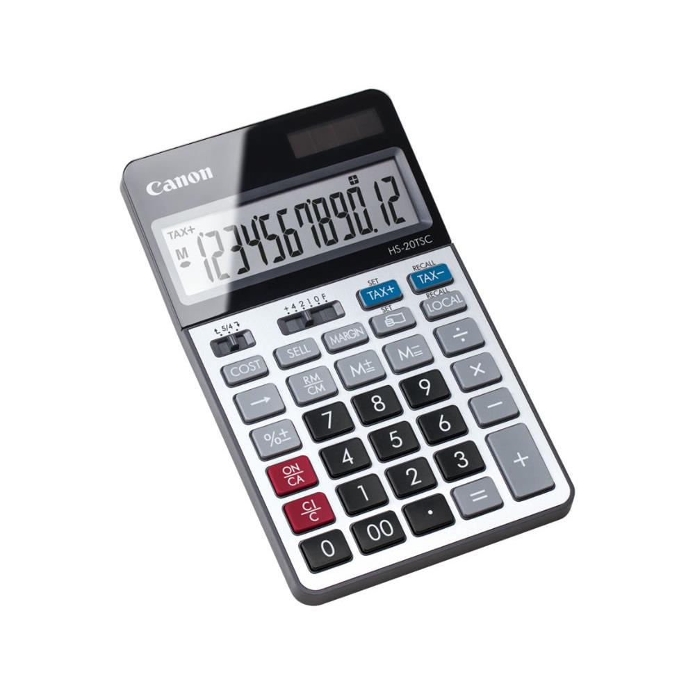 Calculatrice de bureau Canon HS 20TSC solaire - 12 chiffres