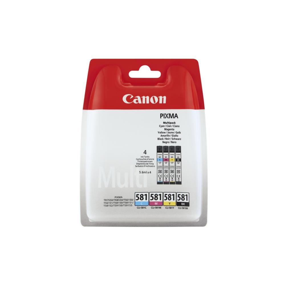 Cartouches pour imprimantes - Canon multipack de cartouches d'encre cli-581 bk/c/m/y