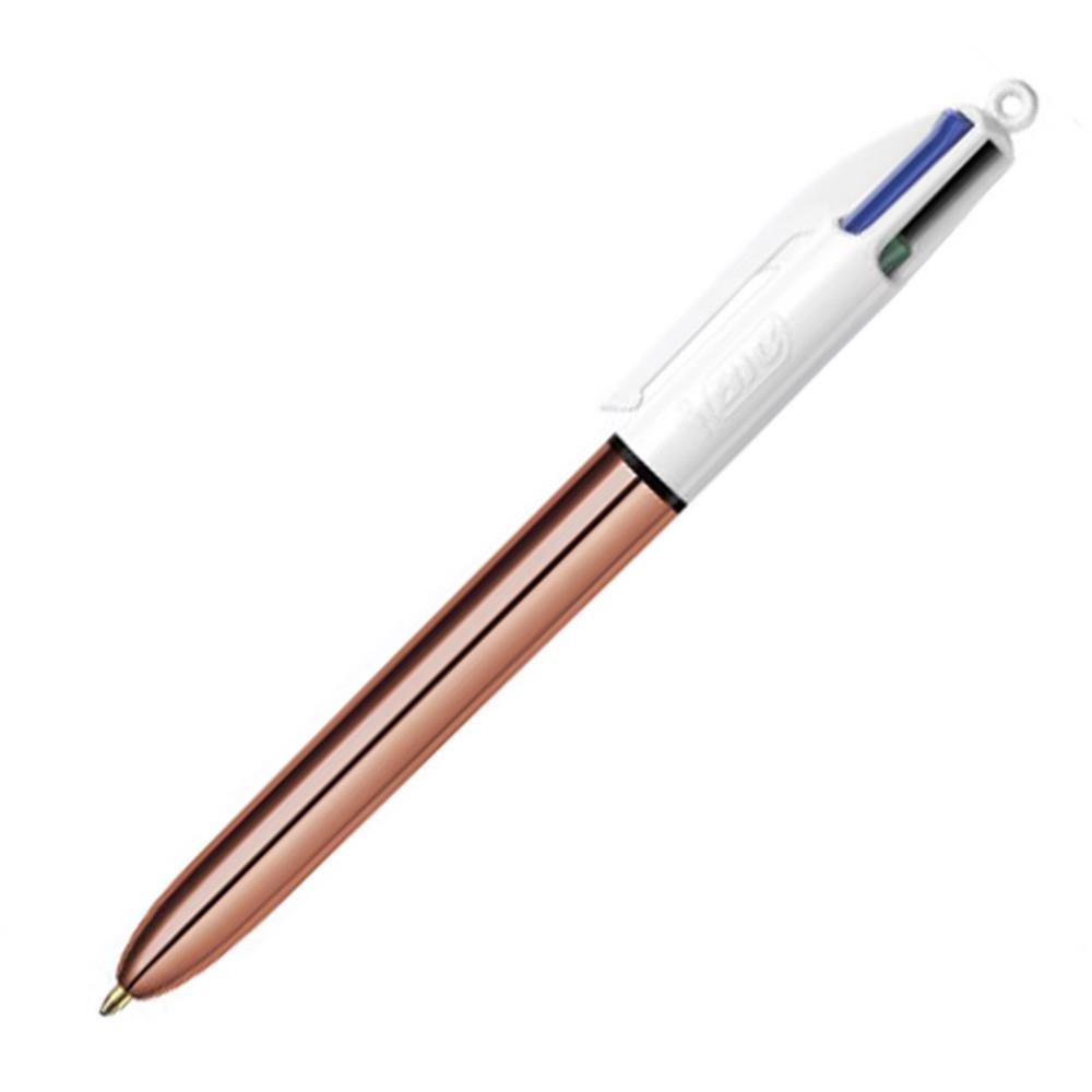 Stylo-bille Bic 4 couleurs - or rose
