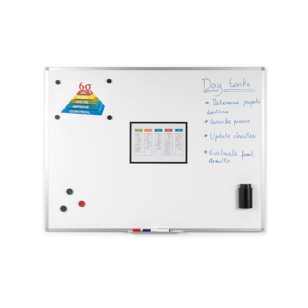 Tableaux blancs - surface magntique en mail et effaable  sec - 120 x 180 cm