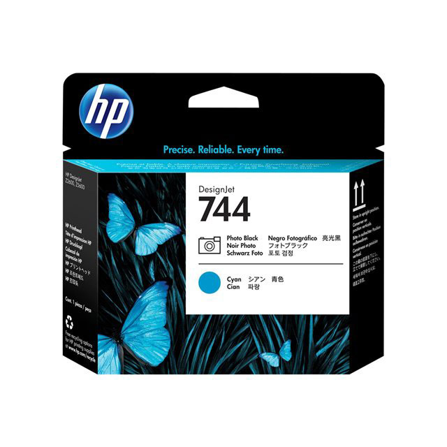 Hp tte d'impression designjet 744 photo mat/cyan