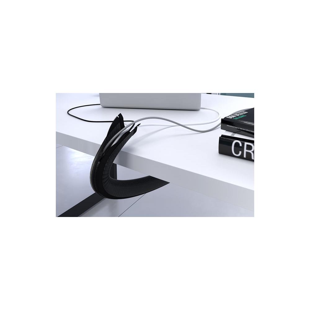 Goulotte Zip passe-cbles - 110cm - noir