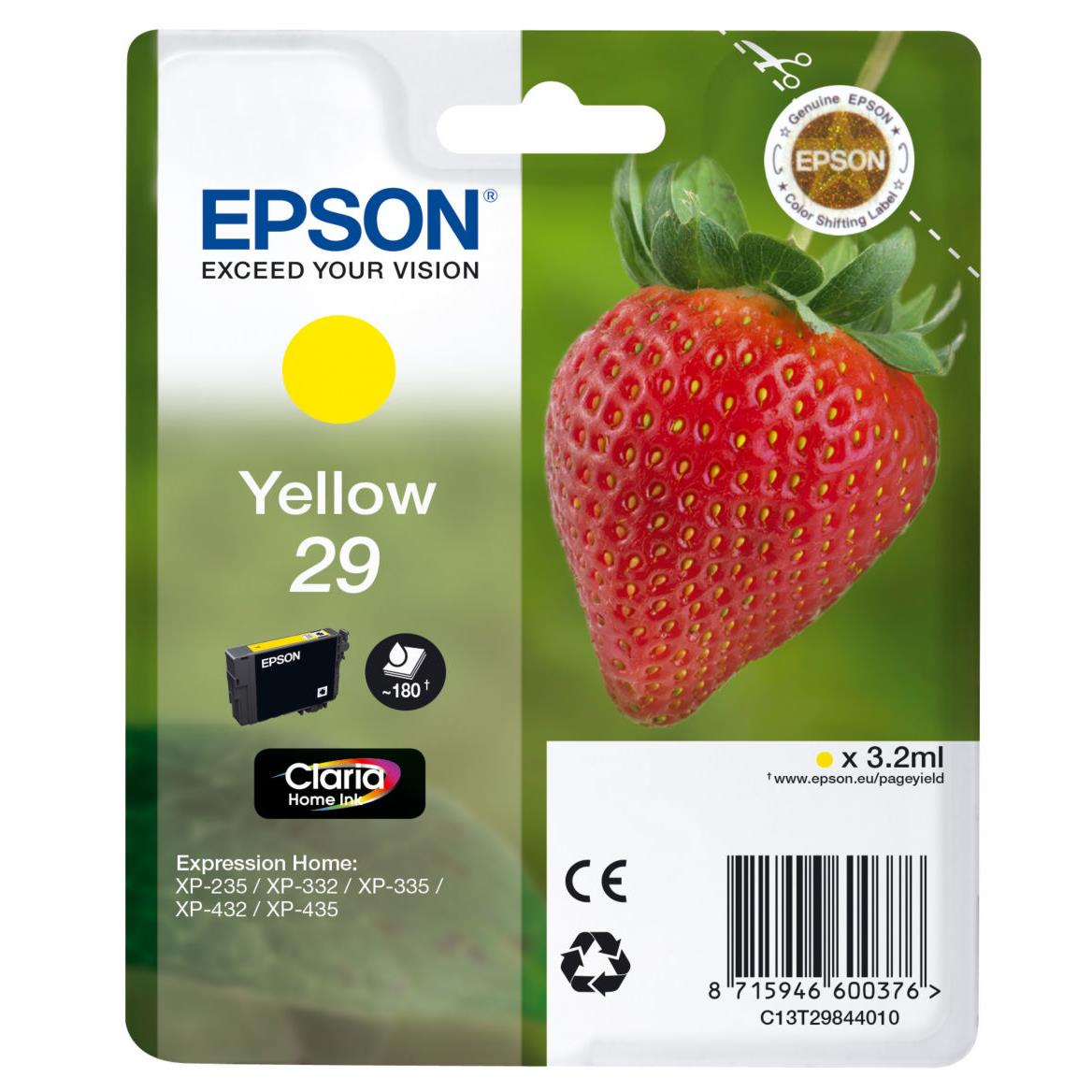 Cartouches pour imprimantes - Epson strawberry cartouche "fraise" 29 - encre claria home j