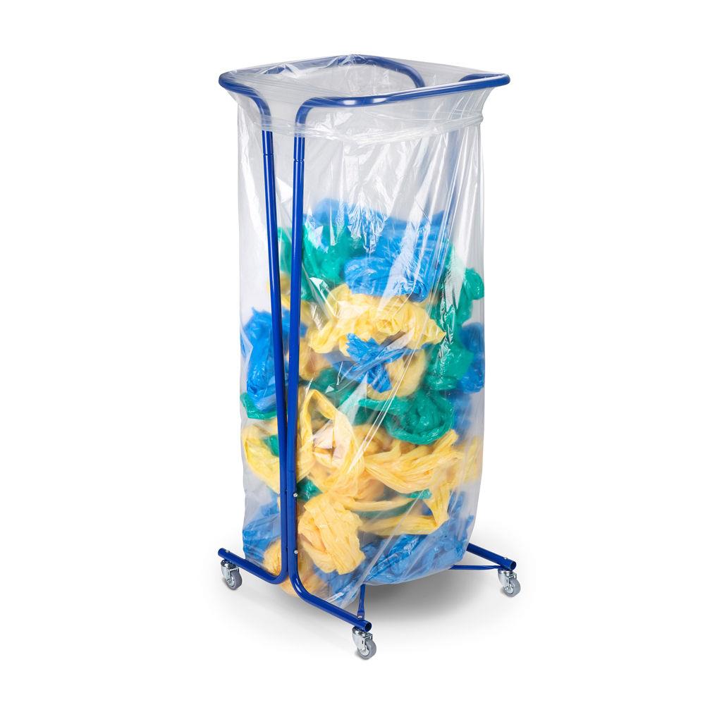 Sac poubelle macroperfor -grand volume 400l - transparent - pour support mobile - Lot de 100