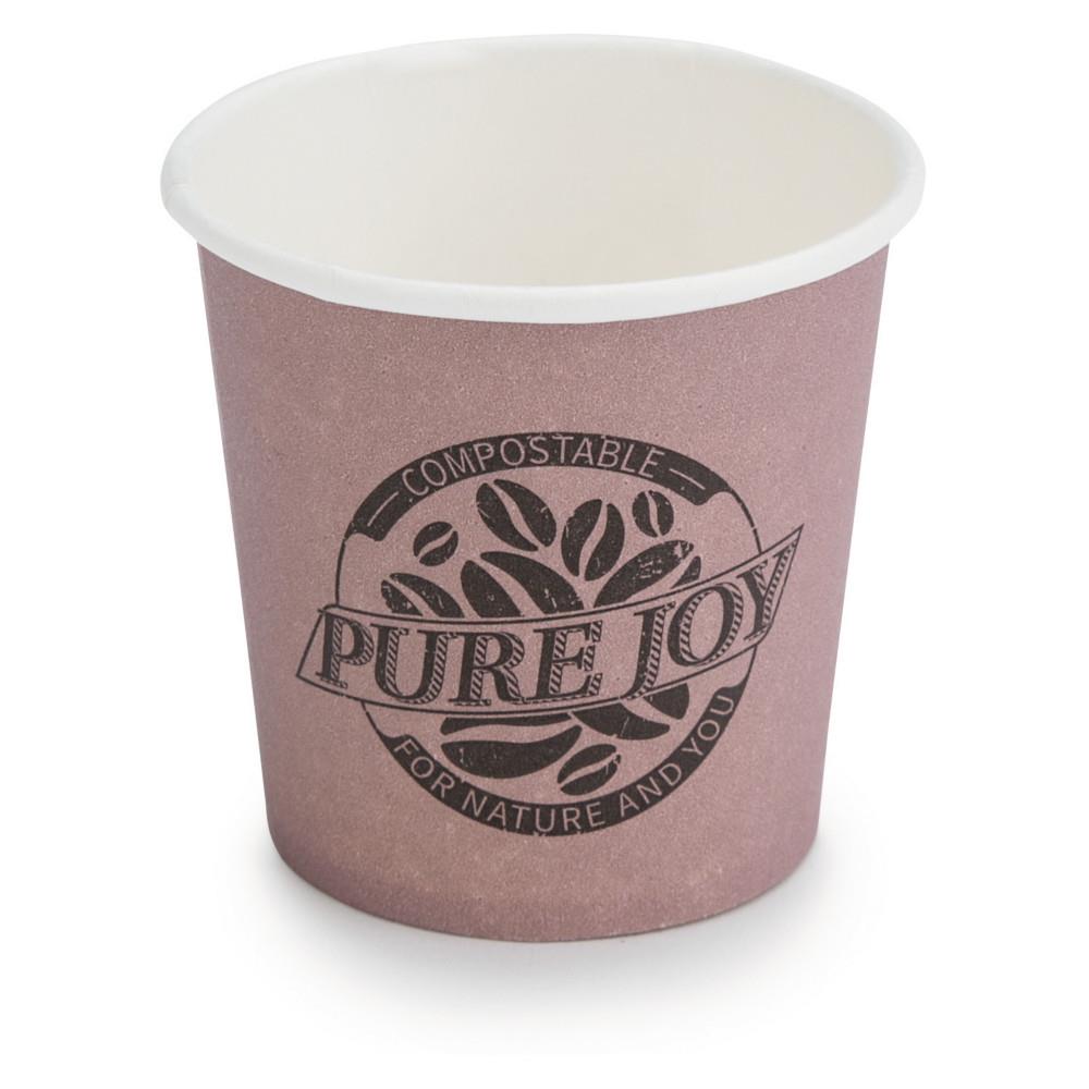 Gobelet en carton Pure Joy 100% vgtal - 10 cl - Lot de 80
