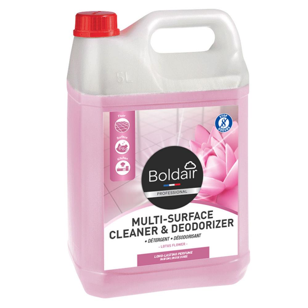 Nettoyant multi-usages dsodorisant Boldair - Parfum fleur de Lotus - Bidon 5 L