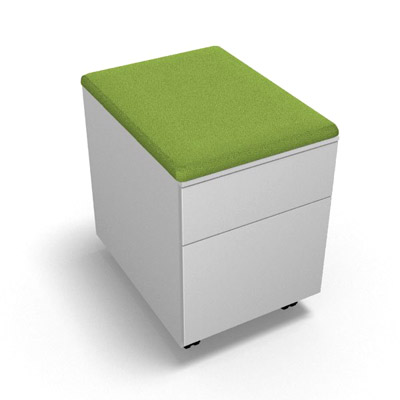 Coussin d'assise tissu Xtreme plus vert prairie pour caisson mtallique