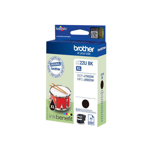 Cartouches pour imprimantes - Brother lc22ubk - cartouche d'encre originale  trs haut rendement - noir