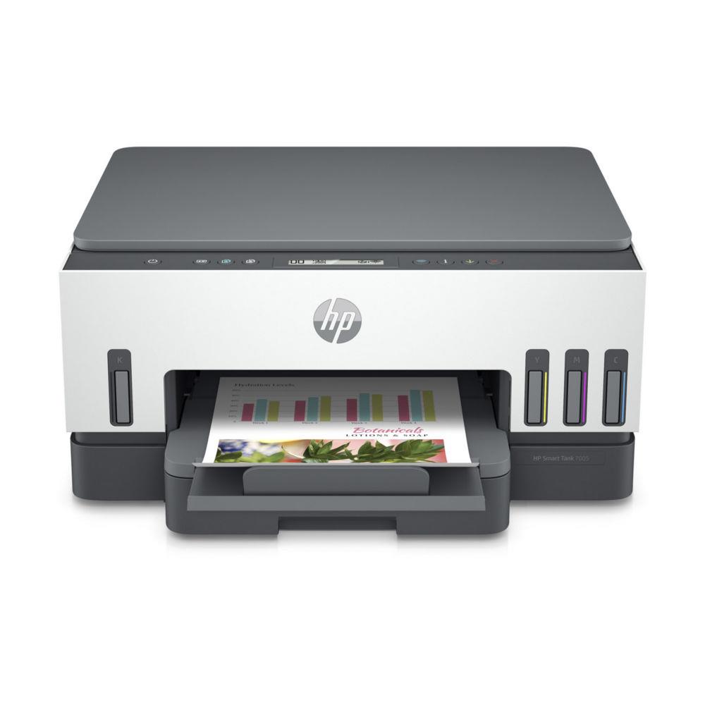 Hp smart tank 7005 sans fil all-in-one couleur imprimante, impression recto-verso; copieur, scanner