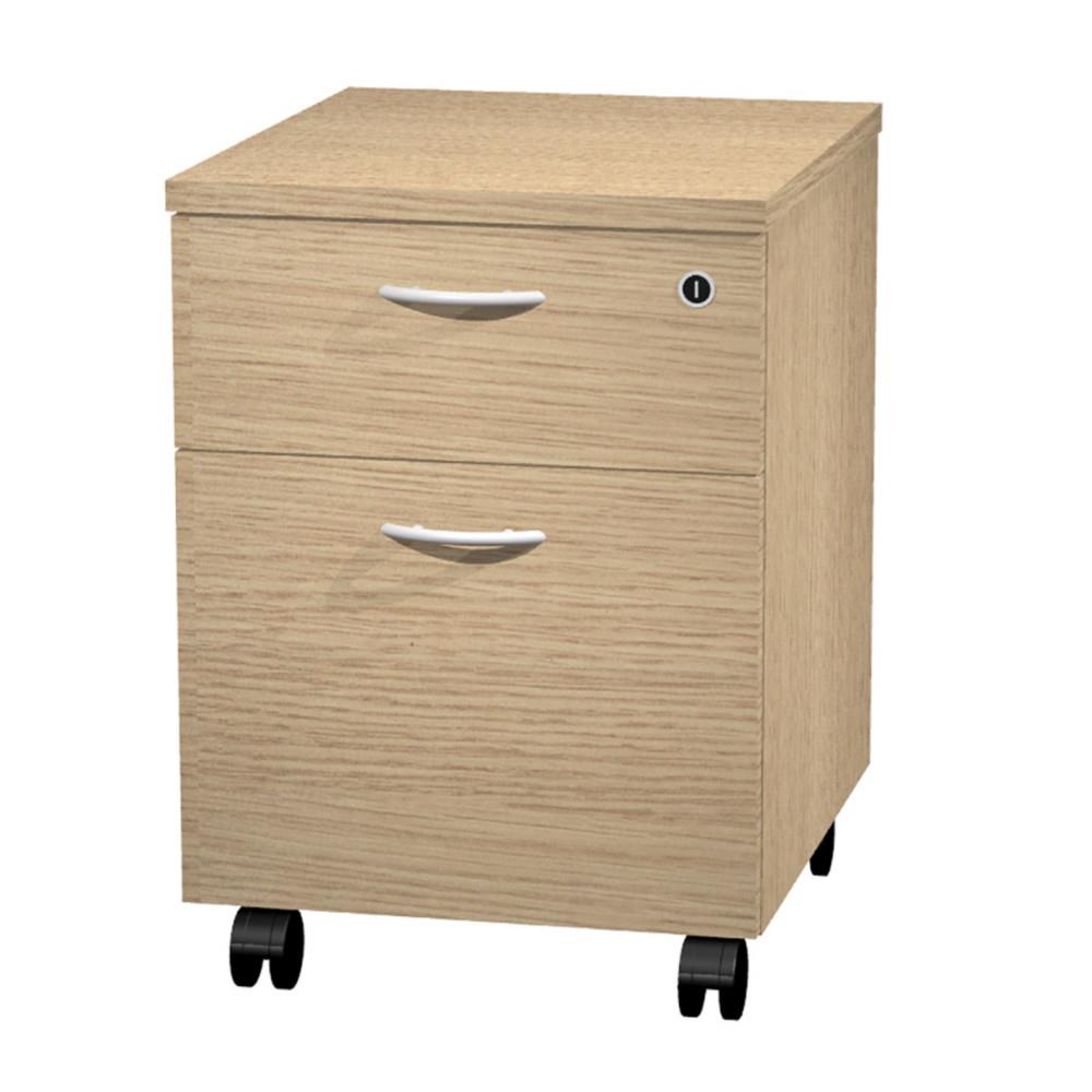 Caisson mobile Pulse - 2 tiroirs - ch�ne