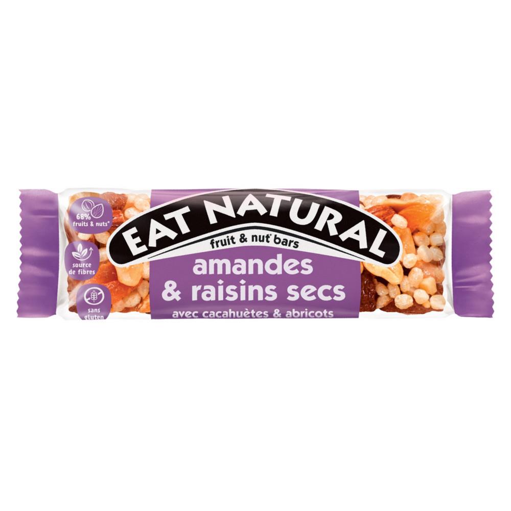 Barre fruits Eat Natural amandes cacahutes raisins secs & abricots x1 Ferrero - 40g