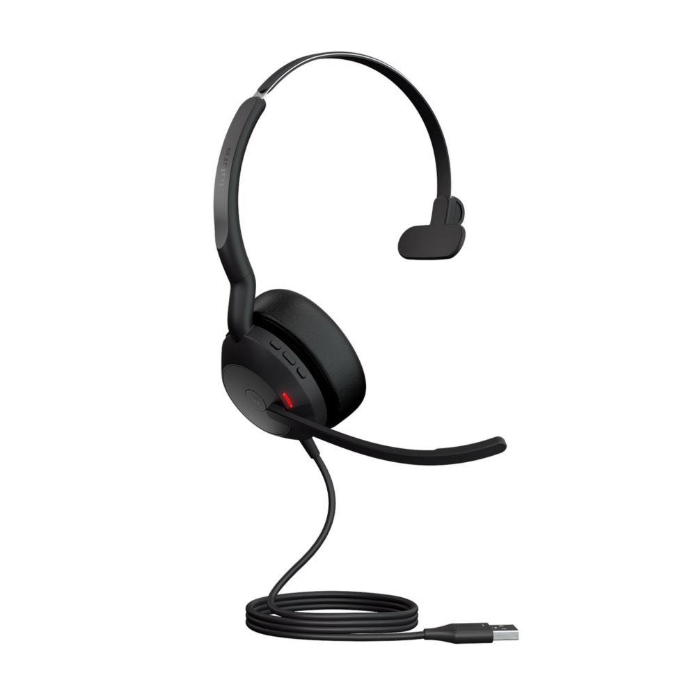 Casque filaire USB-A Jabra Evolve2 50 MS Mono - Noir