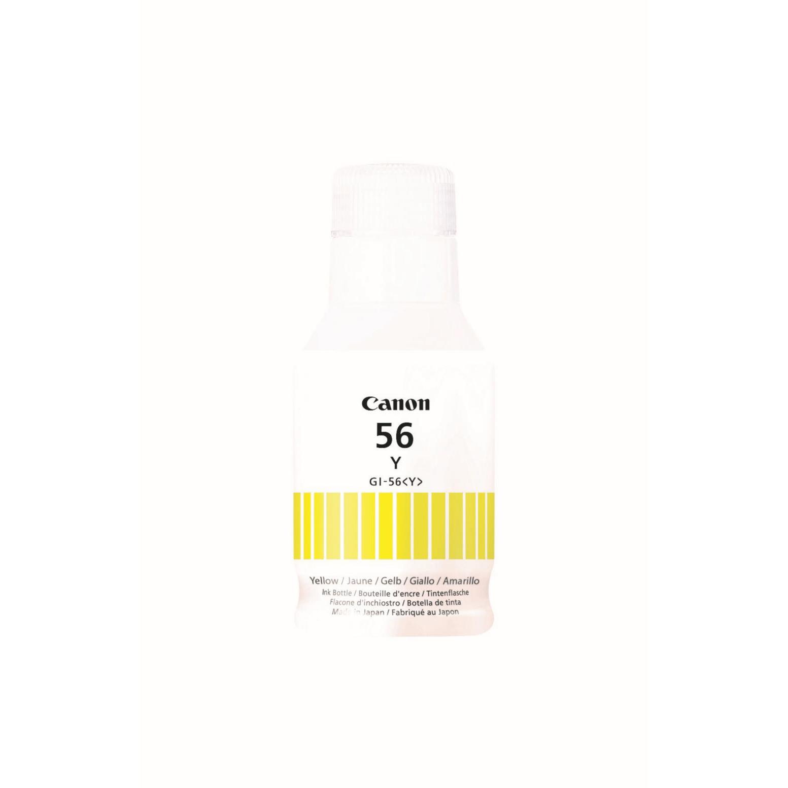 Recharges d'encre pour imprimante - Canon bouteille d'encre jaune gi-56y