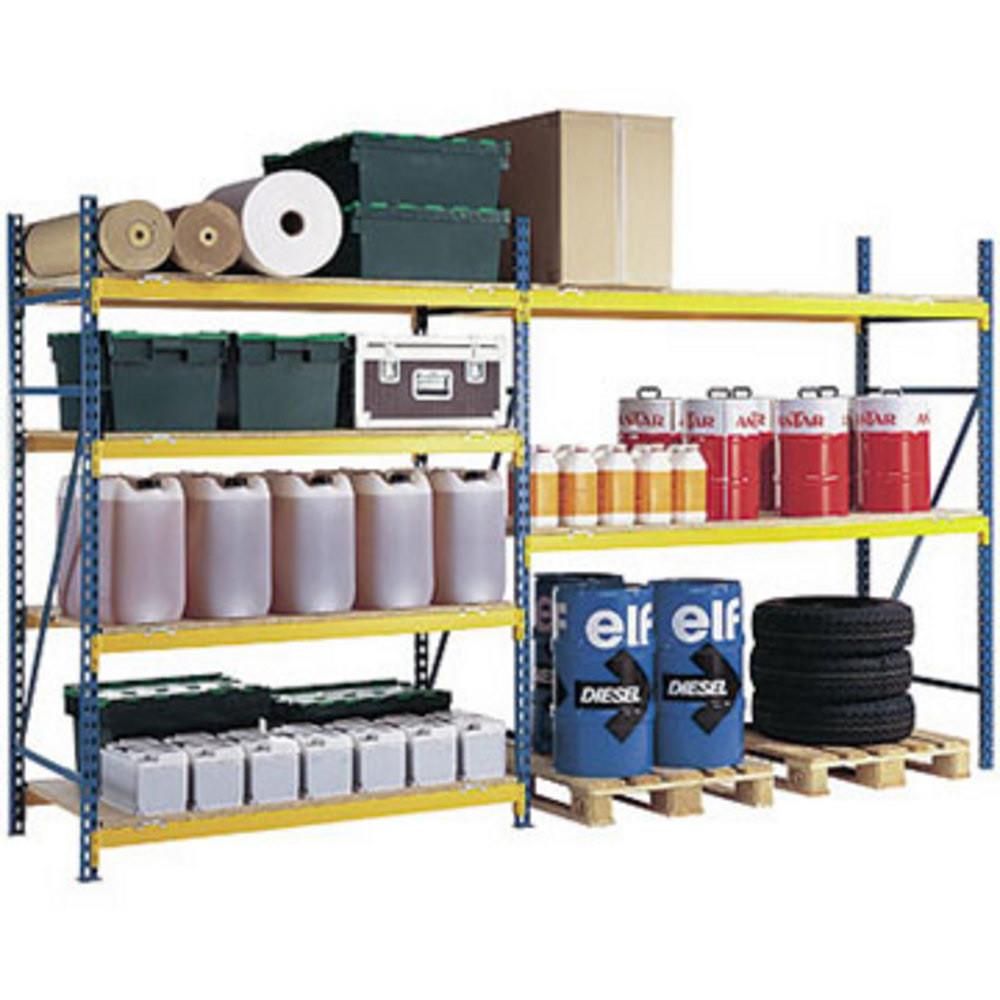 Rayonnage industriel semi-lourd - charges lourdes - L 200 cm - longeron