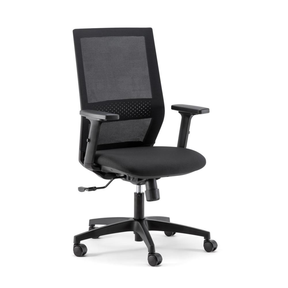 Fauteuil Malo maille , tissu - Noir