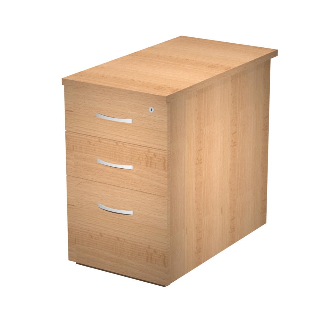 Caisson mlamin hauteur bureau Java 3 tiroirs - Htre