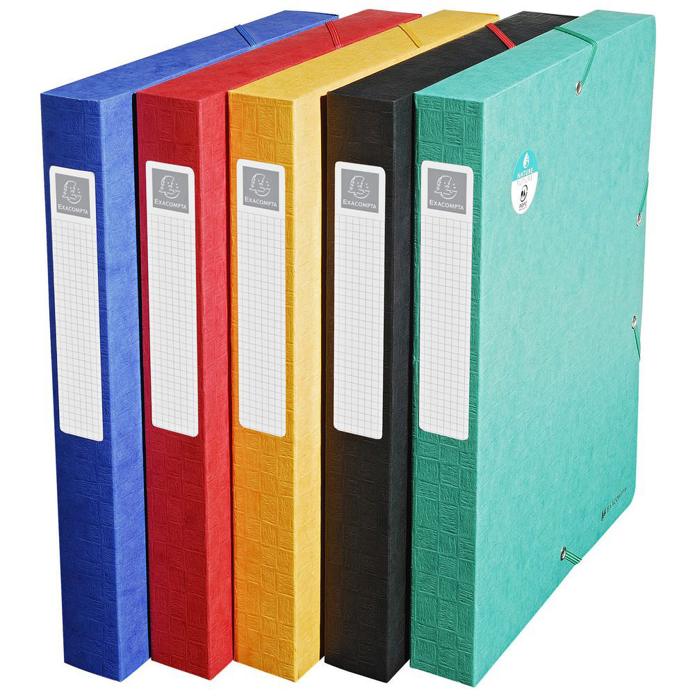 Archivo Oficina Escolar Caja Archivador Exacompta Metalib - Para 500 Fichas  125x75mm, Formato Vertical Caja Almacenamiento, image size:1000x1000