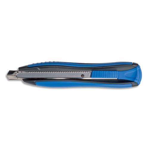 Cutter metal et plastique Zenoa Sensitiv Maped - lame 9 mm autobloquante - bleu